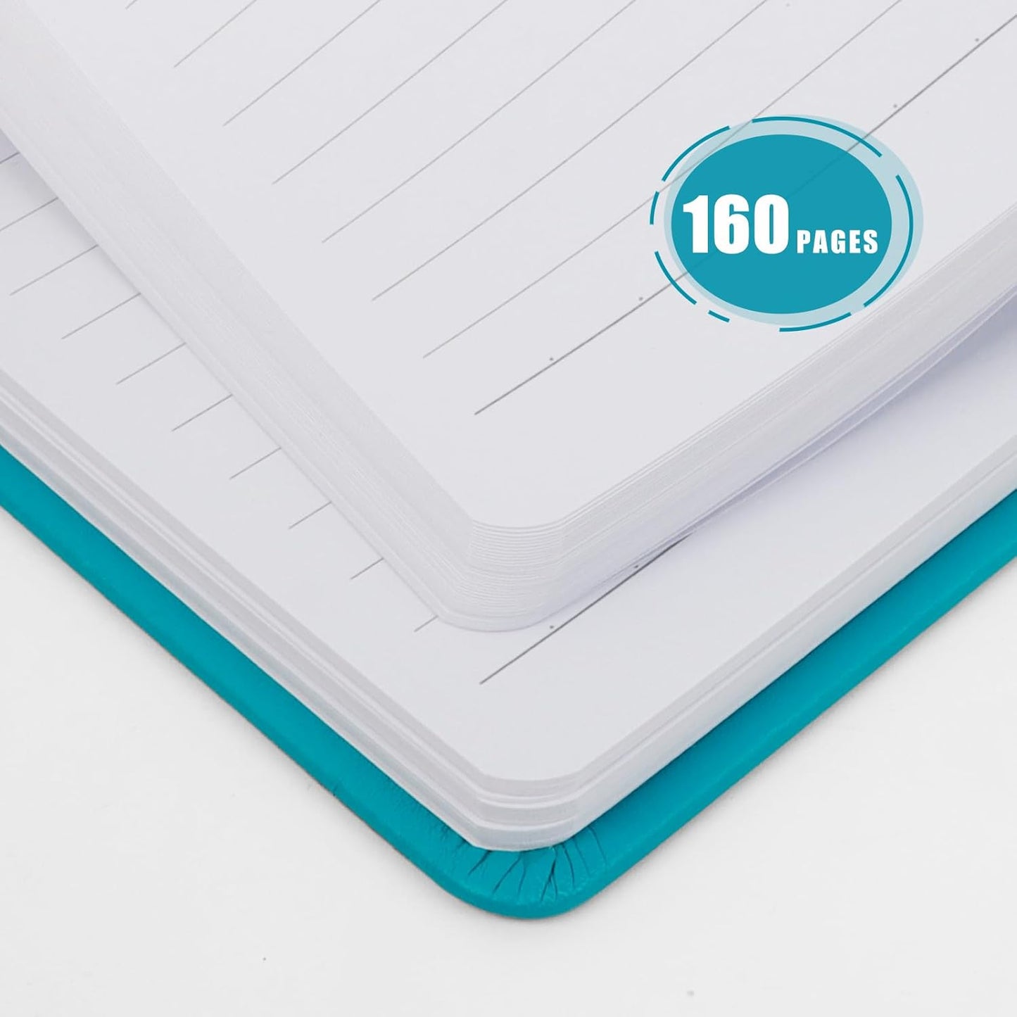 Lined Journal Notebooks, 160 Pages Notebook for Work, 5.7 x 8 inches, 100 GSM Paper, 6 Classic Colors Hardcover Journals (Assorted Colors)