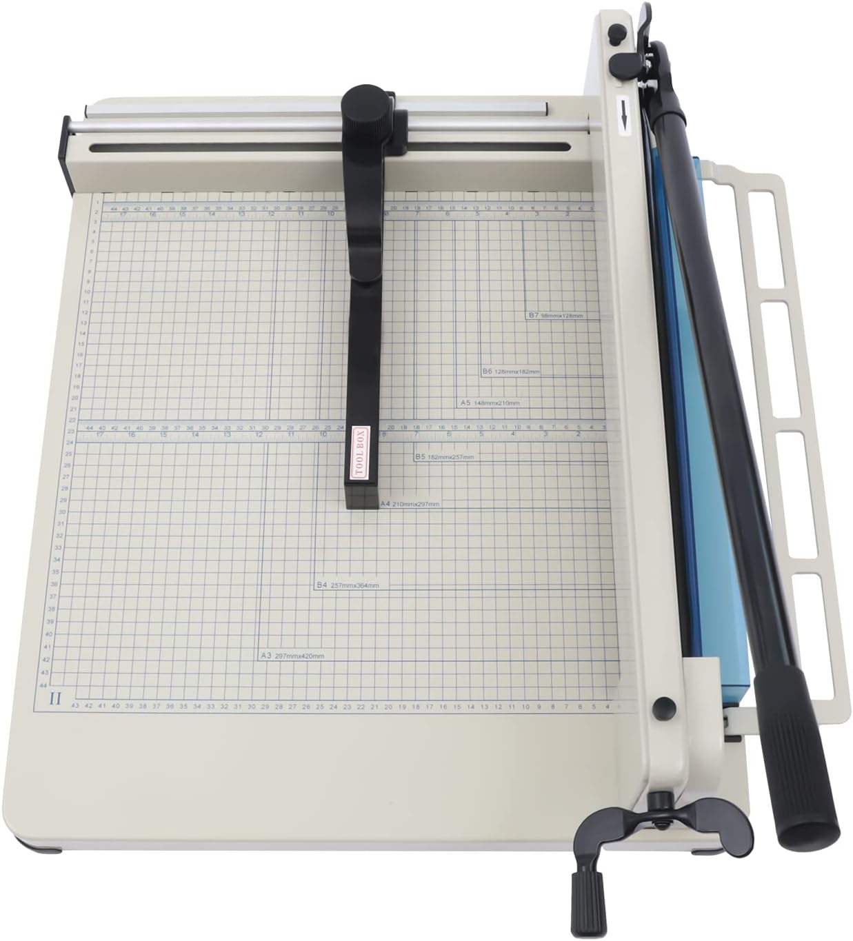 17" Guillotine Paper Cutter A3 Heavy Duty Paper Cutter with Safety Lock Precision Paper Trimmers for Cards PVC Paper Slicer for Office School