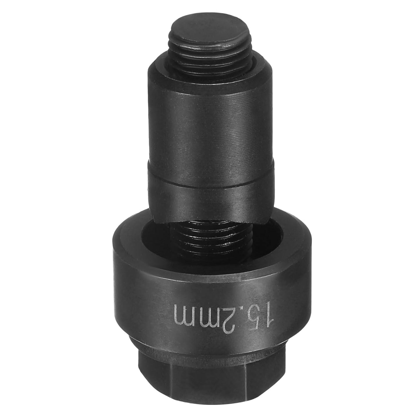 HARFINGTON Sheet Metal Punch Hole Punch 15.2mm Bearing Steel Precise Cutting Manual Knockout Kit with External Hex Shank for Metal Steel Plate Sink Stainless Steel, Black