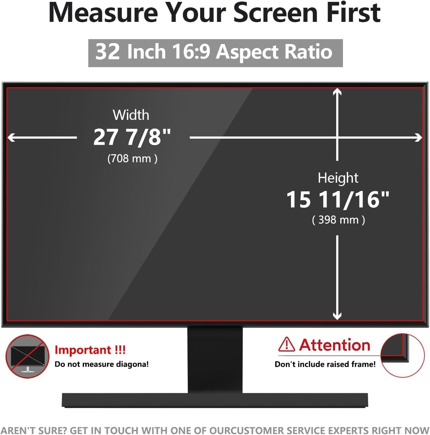 32 Inch Computer Privacy Screen Shield [2 Pack] for 16:9 Widescreen Desktop Monitor - Anti-Glare Blue Light Privacy Filter and Anti Spy Privacy Screen Protector Film