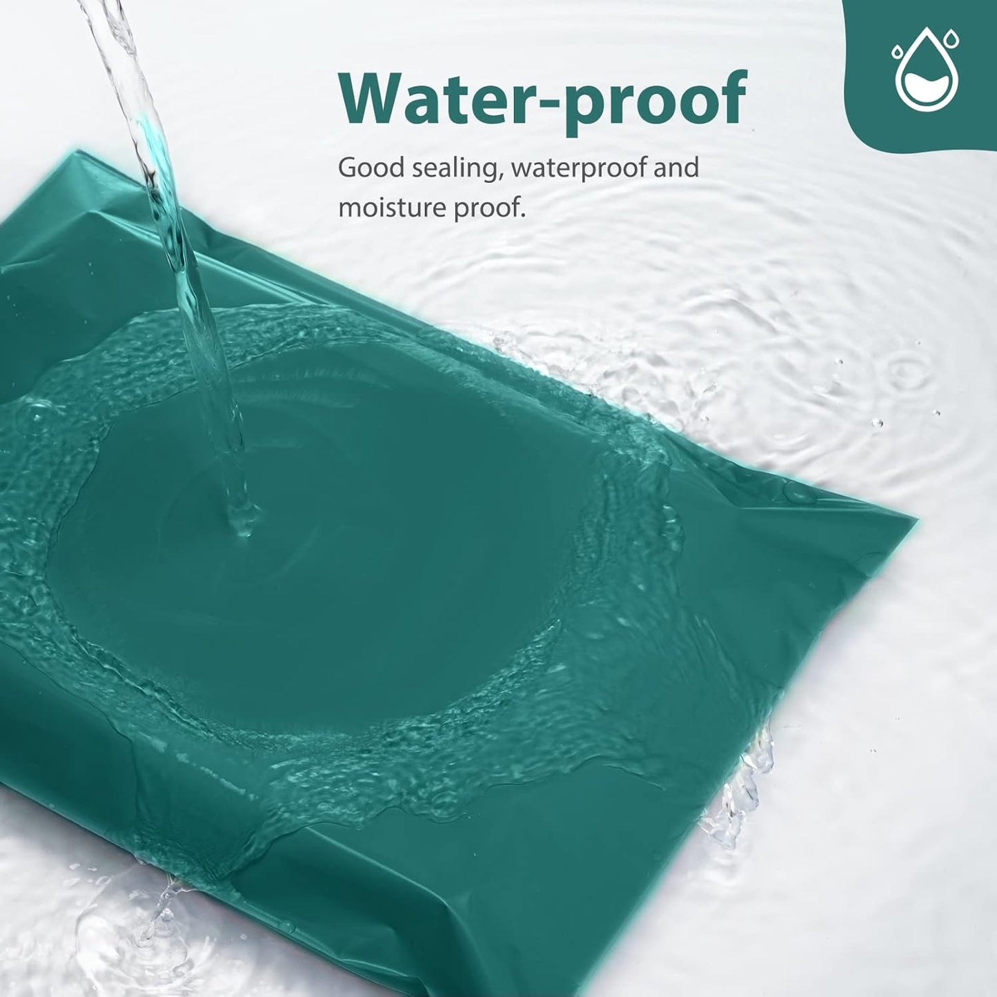 Fuxury Poly Mailers 10x13 Inch 100 Pcs, Waterproof Shipping Bags for Clothing, Strong Adhesive Shipping Envelopes for Small Business, Self Seal Mailers Poly Bags Mailing Envelopes Forest Green