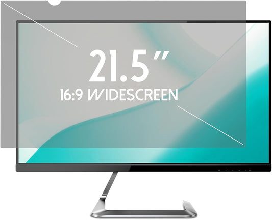 21.5 Inch Desktop Privacy Screen Shield for 16:9 Wide Monitor - Anti Glare Computer Privacy Screen Cover | Blue Light Blocking Screen Protector | Scratch Resistant UV Filter | Attachment Type