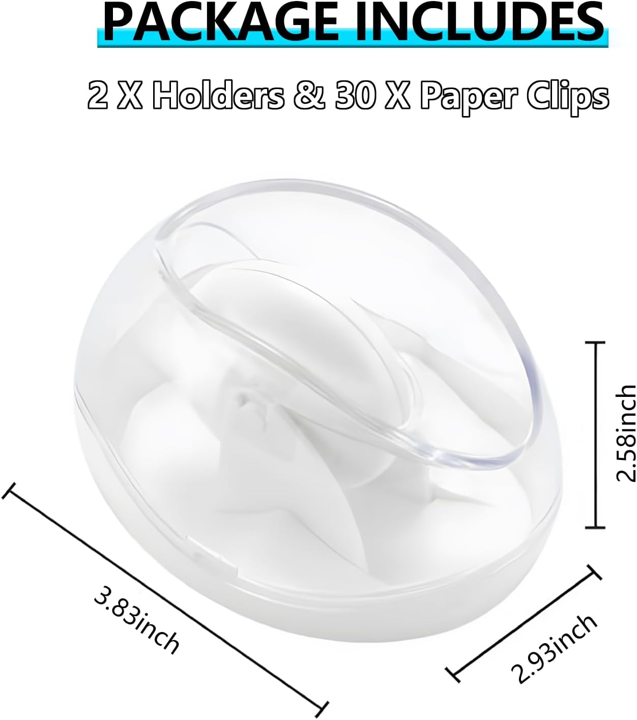 2 Pack Paper Clip Holder,Magnetic Paper Clip Holder for Desk, Non-Slip Stability Design, Unique Magnetic Design for Neatness, Cute Office Supplies for Desk Organizer