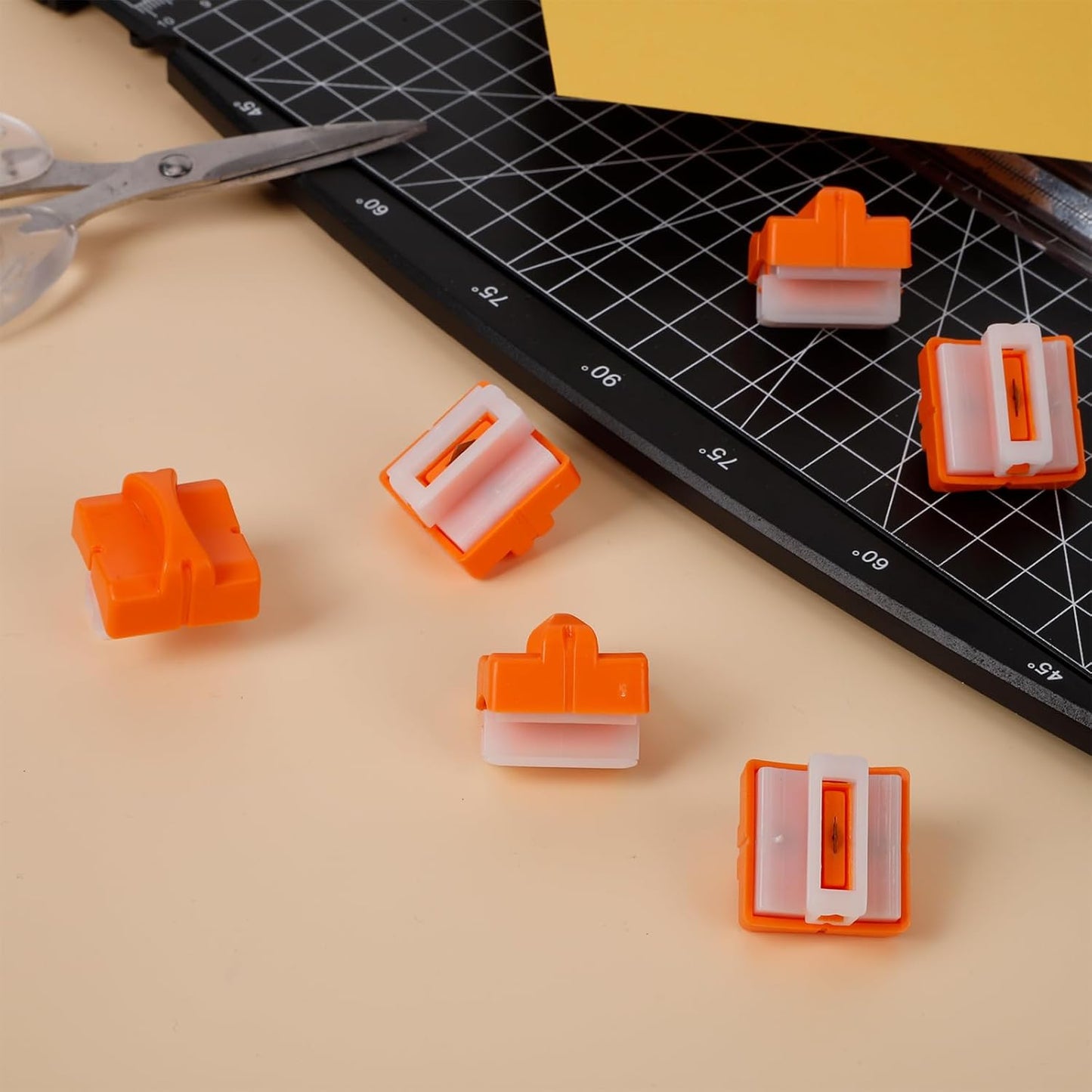 6 Pieces Paper Cutter Replacement Blade Paper Trimmer Replacement Blade Refill with Automatic Security Safeguard- A4 Paper Cutter Blade Refill