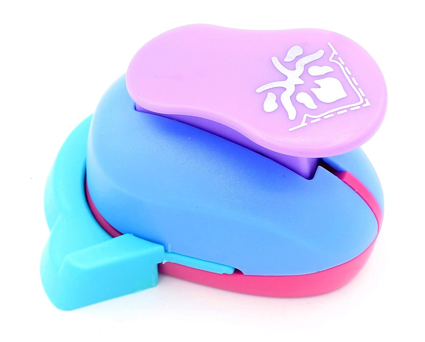 Hollow Right-Angle Embossing Punch - Handmade Scrapbooking Craft Lever Corner Punch (Peach Blossom)