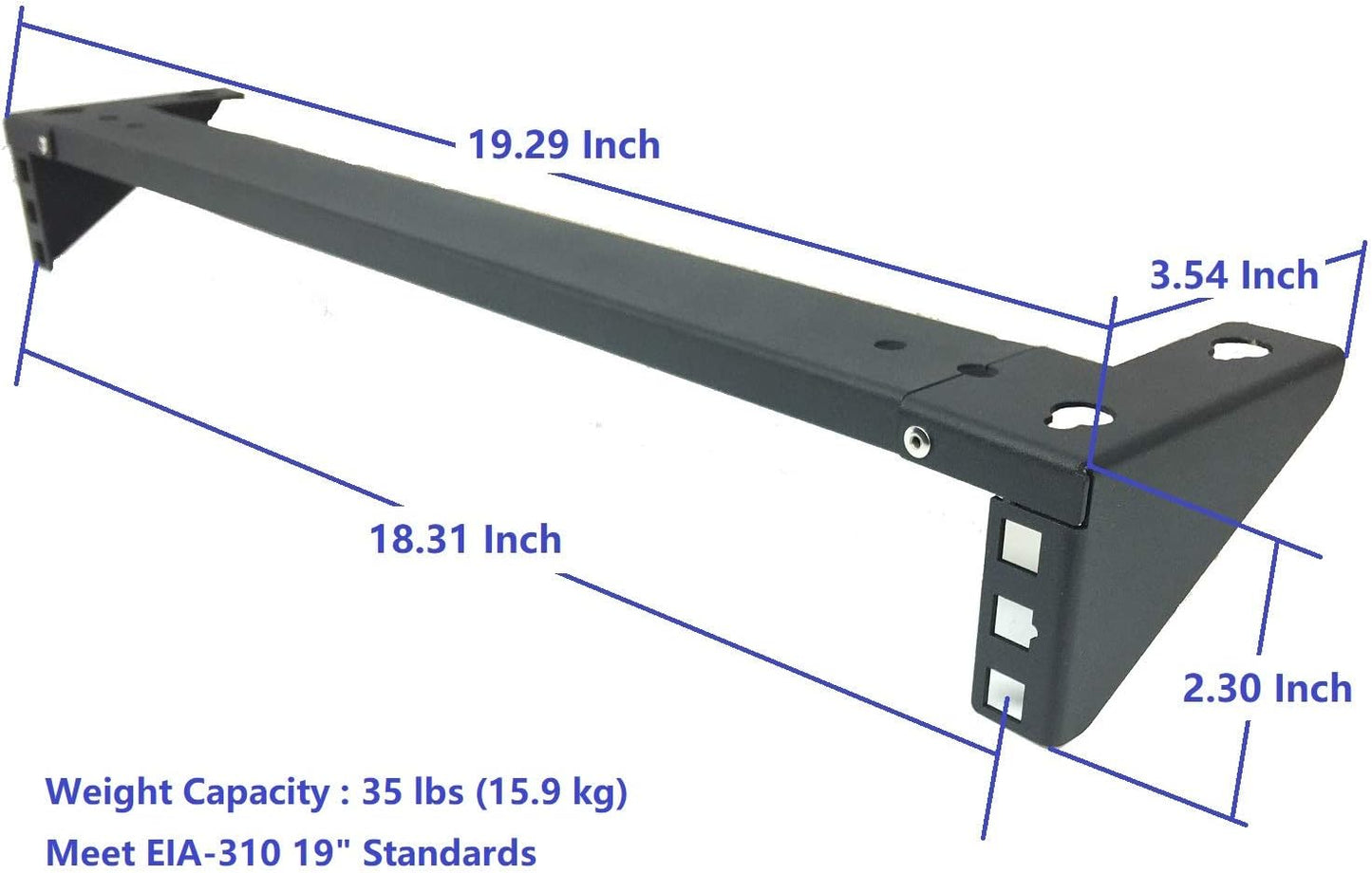 Jingchengmei 1U Lightweight Foldable 19 Inch Steel Vertical Rack and Wall Mountable Server Rack Mount (1)