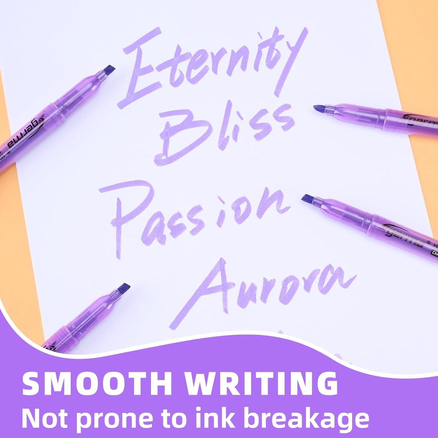 Purple Highlighters, 36 Pack, Chisel Tip Highlighter Pack, Quickly Drying, Perfect for Students Kids Adults Classroom, Office, School Supplies