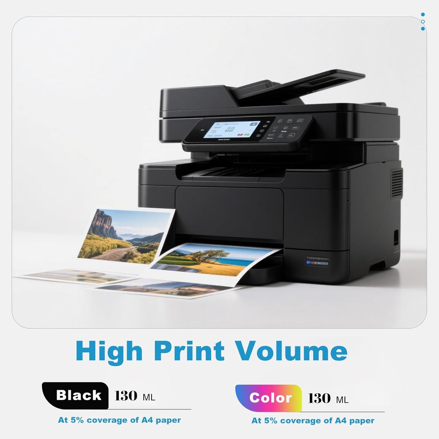 High Capacity 738 738XL Ink Cartridges 498N4A 498N6A 498N5A 498N7A Compatible with T950 T850 Printer Ink(4-Pack)