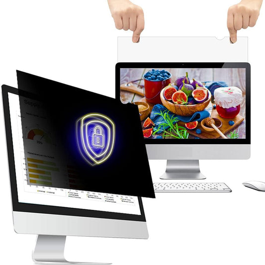 22 Inch - 16:9 Aspect Ratio - Computer Privacy Screen Filter for Widescreen Monitor - Anti-Glare - Anti-Scratch Protector Film - Protects Your Eyes from Harmful Glare and Blue Light