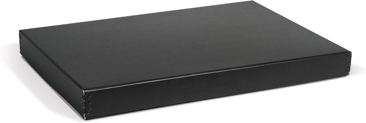 Gaylord Archival Black Drop-Front Newspaper Preservation Box - 15W x 22L x 2" H