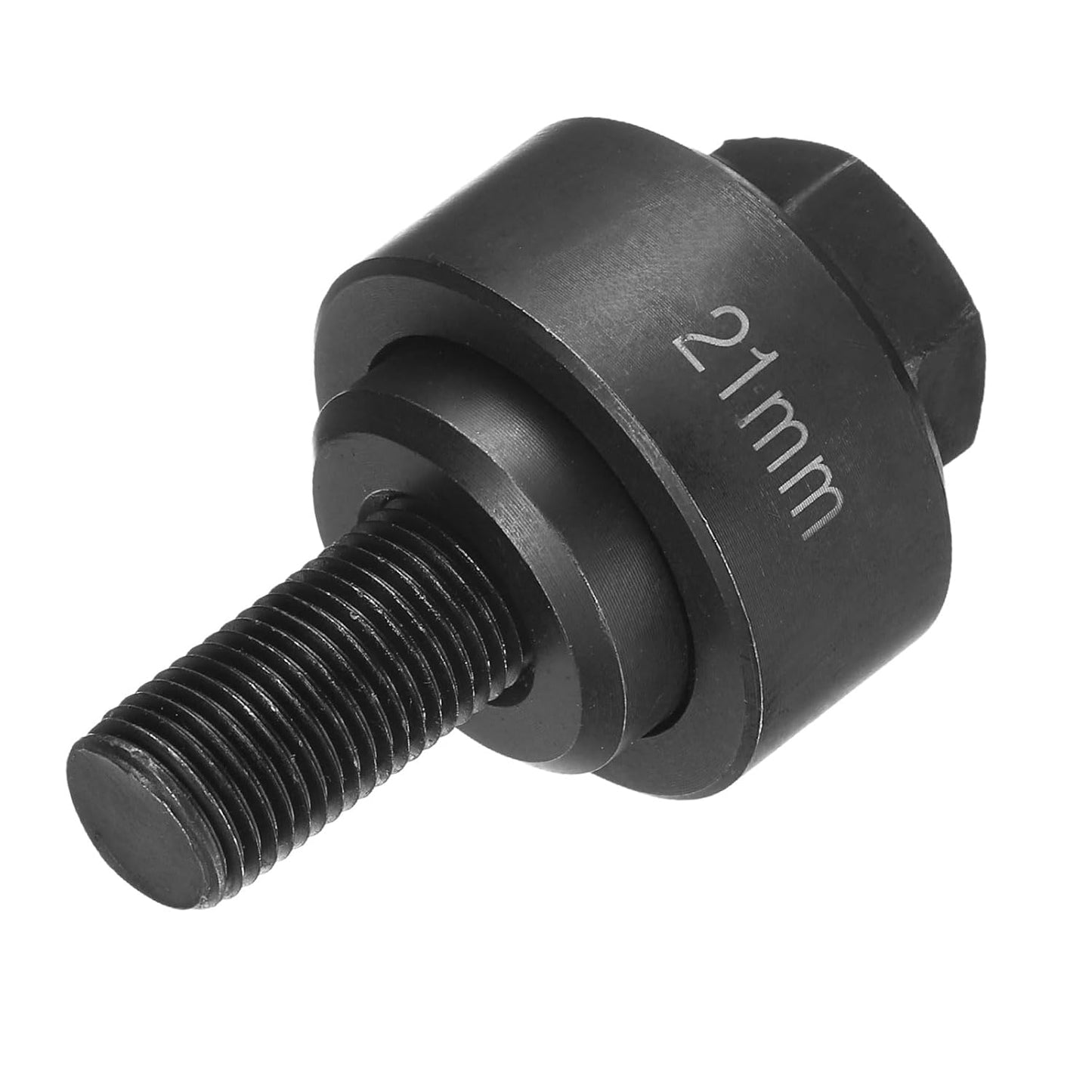 HARFINGTON Sheet Metal Punch Hole Punch 21mm Bearing Steel Precise Cutting Manual Knockout Kit with External Hex Shank for Metal Steel Plate Sink Stainless Steel, Black