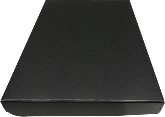 Golden State Art, Archival Folio Storage Box 13x19, Clamshell Design with Metal Edge, Preserve And Store Photos Documents Cards Prints Arts Crafts DIY, Black