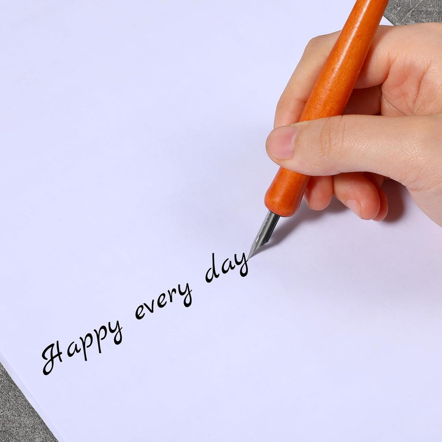 14 Pcs Calligraphy Nibs Dip Pen Nibs Holders with Comic Wooden Drawing Pens Holder with Stainless Steel Nib, Oblique Calligraphy Dip Pens Set Fluid Writer Pen for Writing, Painting, Signing, Sketch