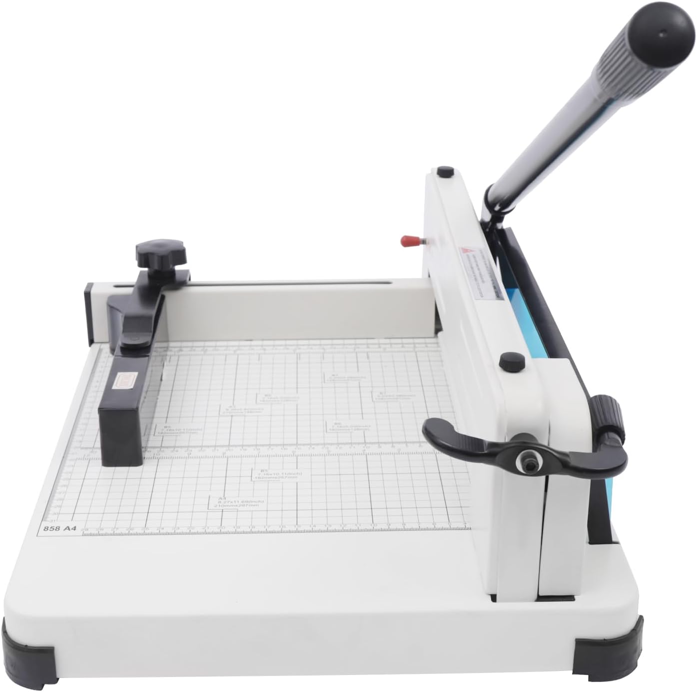 12" Guillotine Paper Cutter Heavy Duty Paper Cutter with Safety Lock Precision Paper Trimmers for 400 Sheets A4 B4 A5 B6 B7 Papers Slicer for Office School