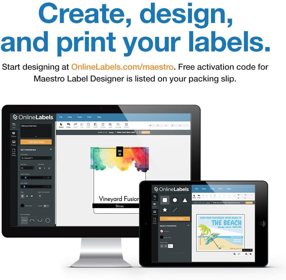 1.5 x 1 Rectangle Barcode Labels - Pack of 100,000 Labels, 2,000 Sheets - Inkjet/Laser Printer - Online Labels