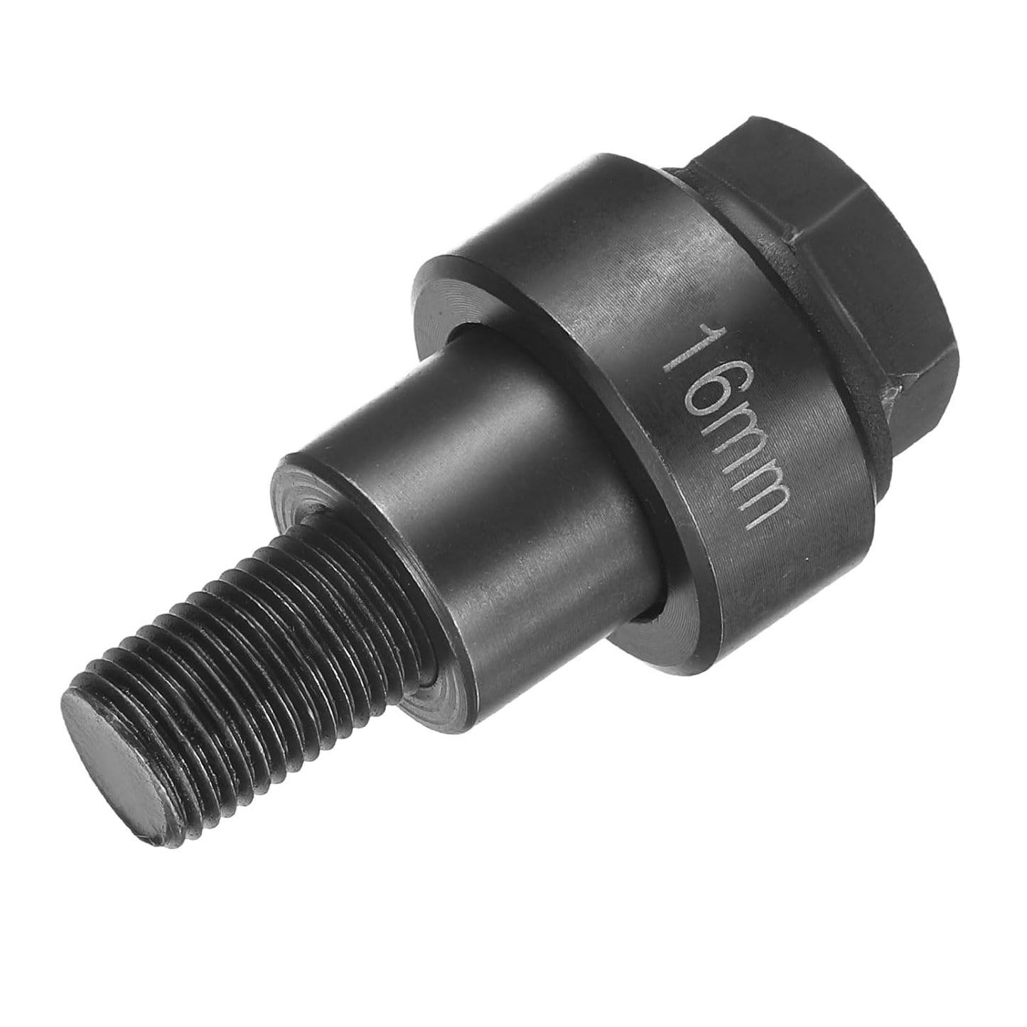 HARFINGTON Sheet Metal Punch Hole Punch 16mm Bearing Steel Precise Cutting Manual Knockout Kit with External Hex Shank for Metal Steel Plate Sink Stainless Steel, Black