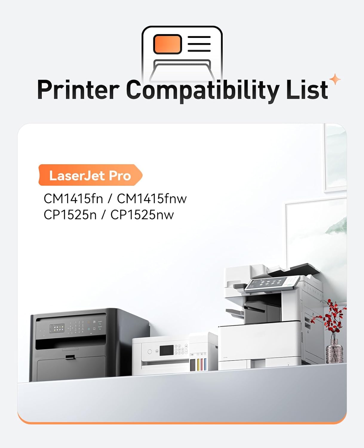 128A Toner Cartridge 4-Pack High Yield Replacement for HP 128A CE320A CE321A CE322A CE323A Toner Cartridge Compatible with HP Laserjet Pro Color MFP CM1415fn CM1415fnw CP1525n CP1525nw Series Printer