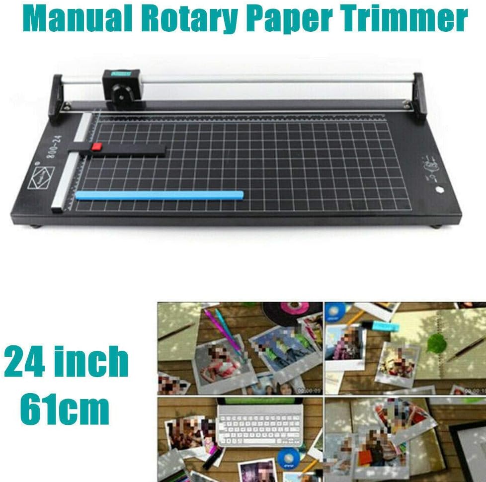 Paper Cutter 24" Paper Trimmer Scrapbooking Tool with Automatic Security Safeguard And Side Ruler For Craft Paper,Photo, Coupon, Label And Cardstock