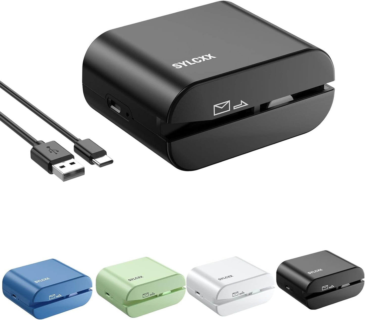 Rechargeable Electric Letter Opener - Letter Openers Envelope Slitter, Electric Envelope Opener, Mail Opener, Universal Envelope Efficient Letter Opener Tool for Office, Home (Black)