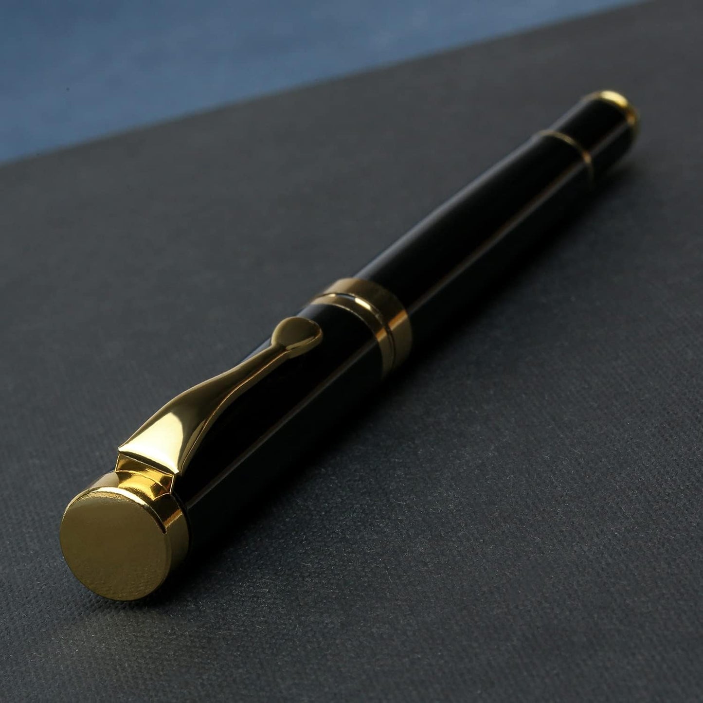 YIVONKA Luxury Ballpoint Pens Best Ball Pen Gift Set for Men & Women Professional Executive Office Nice BallPens Classy Gift Box Ballpoint Black Refill Line width 0.5mm (2 black)