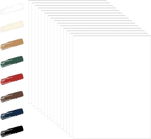 100 Sheets White Cardstock 8.5 x 11 Printer Paper, 92lb Heavyweight Crafting Paper Card Stock for Wedding, School, Memus, Making Cards, Business Cards, Invitations, Certificate