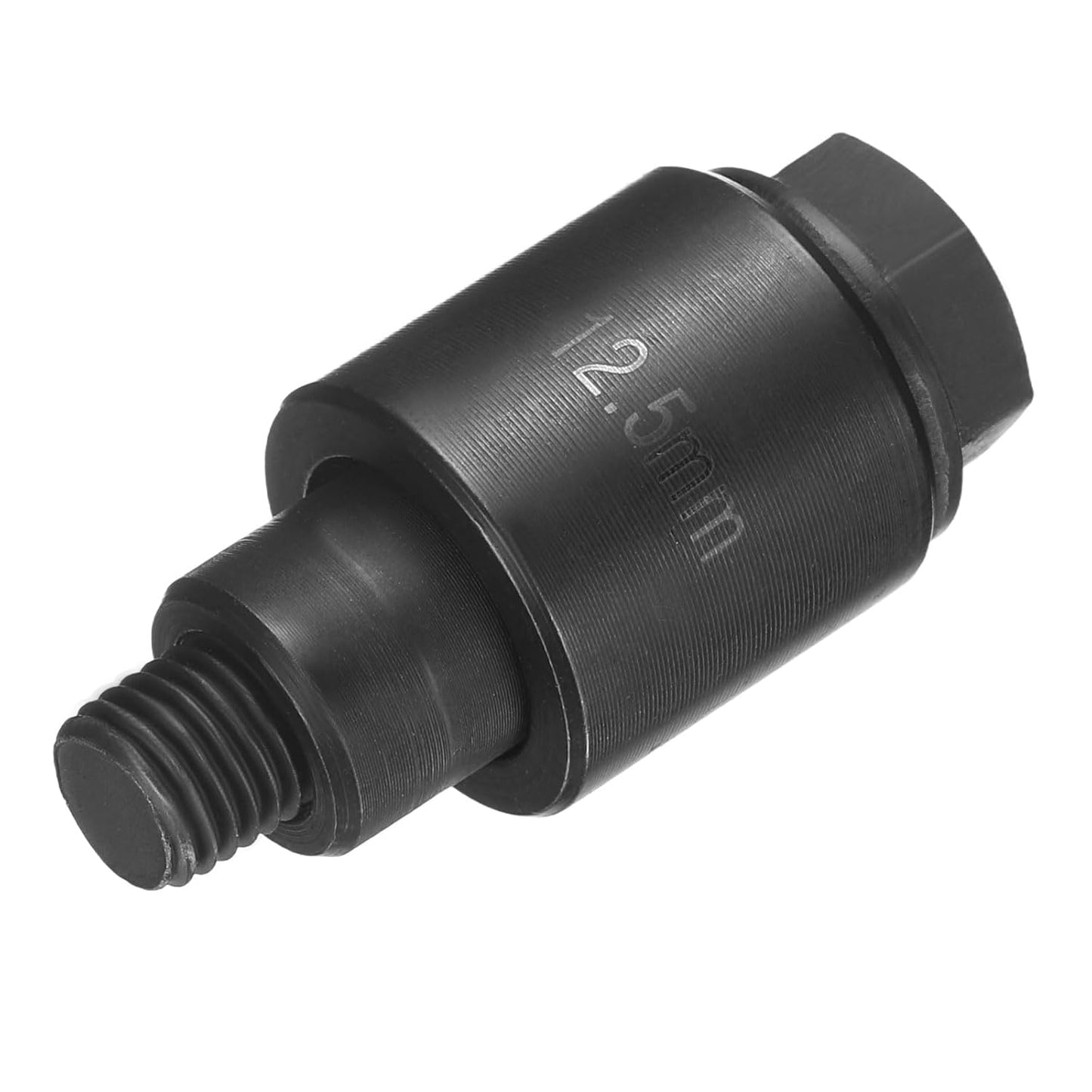 HARFINGTON Sheet Metal Punch Hole Punch 12.5mm Bearing Steel Precise Cutting Manual Knockout Kit with External Hex Shank for Metal Steel Plate Sink Stainless Steel, Black