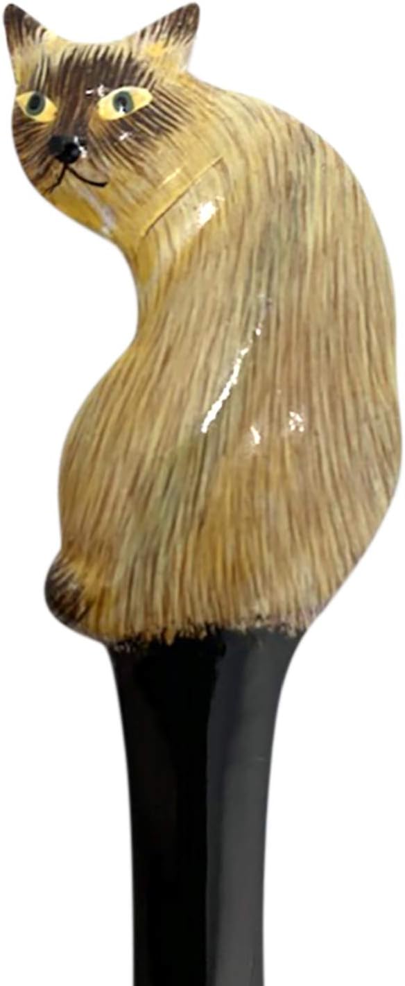 Mad Mags Siamese Cat Letter Opener, Hand Painted Mail Envelope Slitter, Collectibles for Cat Lovers, 8 1/4 Inches