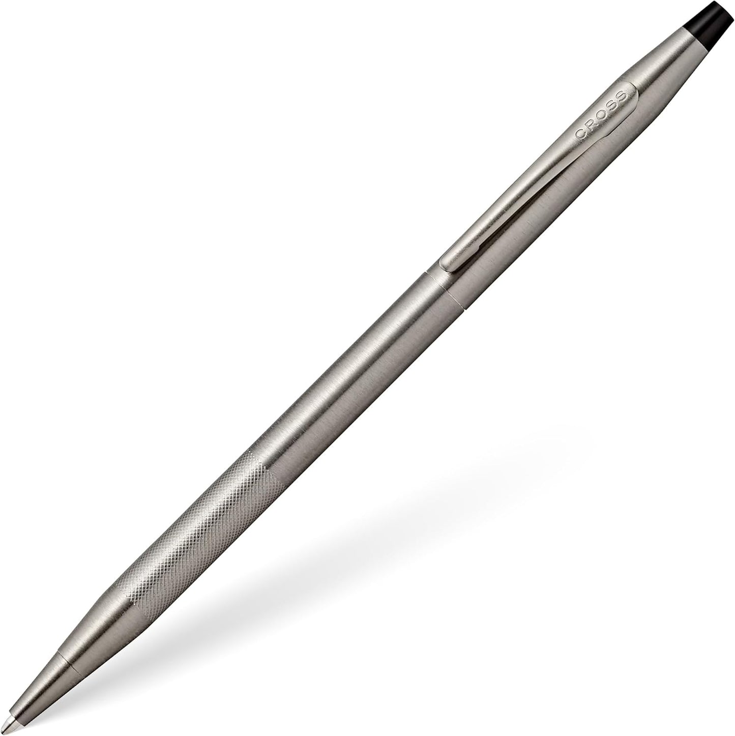 Cross Classic Century Refillable Ballpoint Pen Presented in a Luxury Gift Box - Medium Point, Black Ink, Titanium Gray Micro-knurl