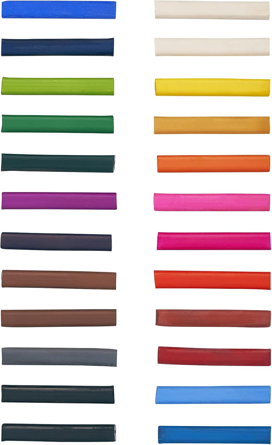 Prang Pastello Paper Chalk, Square, Assorted Colors, 24 Count