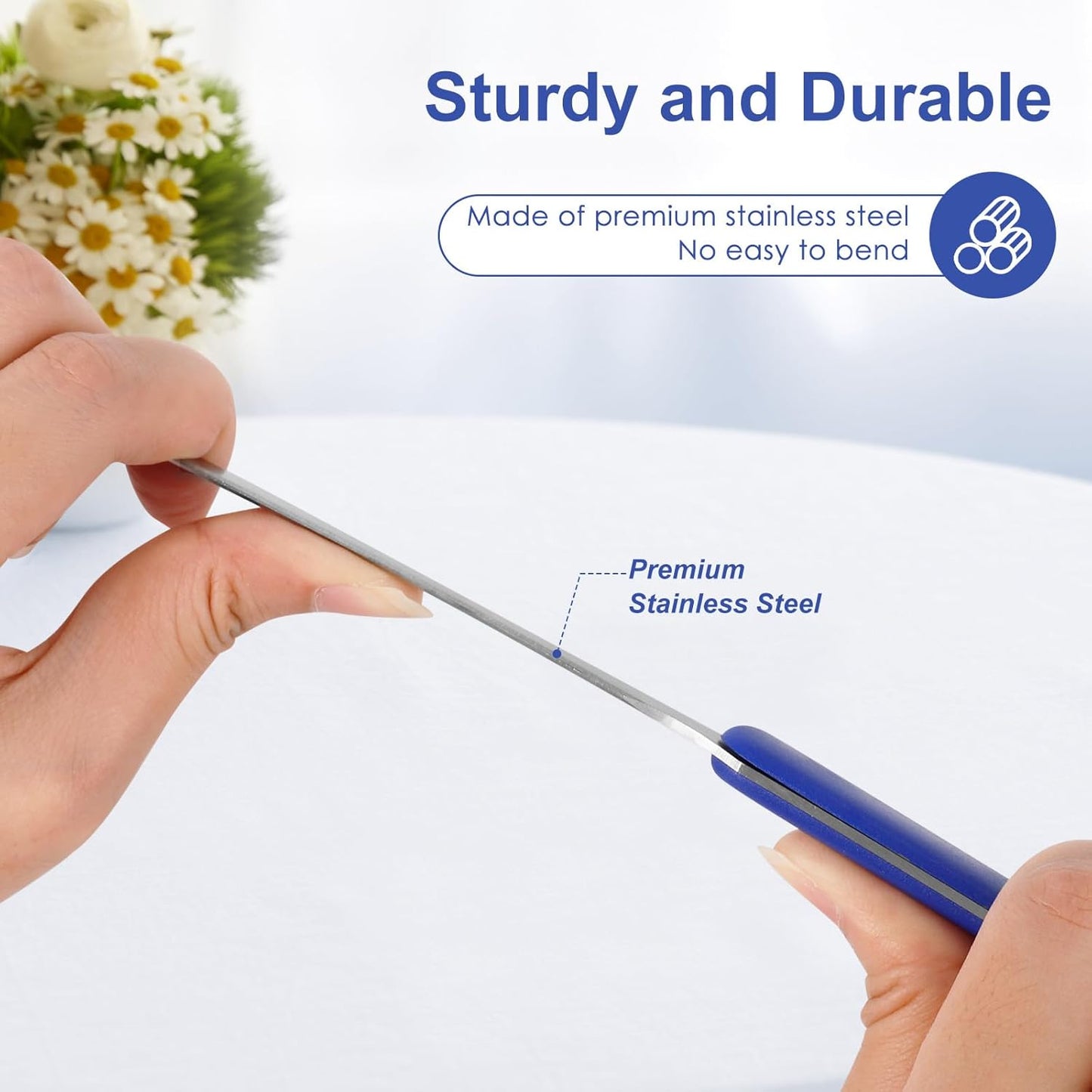 7 Pack Letter Opener Set, 7.5 Inch Stainless Steel Envelope Slitter, Efficient Mail Opener Tool Ideal for Office and Home Use