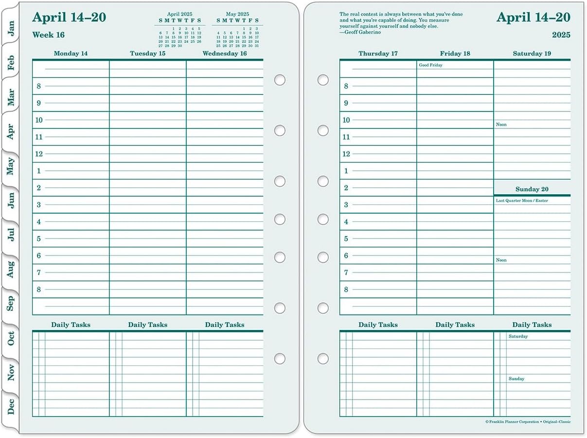 FranklinCovey - Original Weekly Ring-Bound Planner (Jan 2026 - Dec 2026, Pocket)