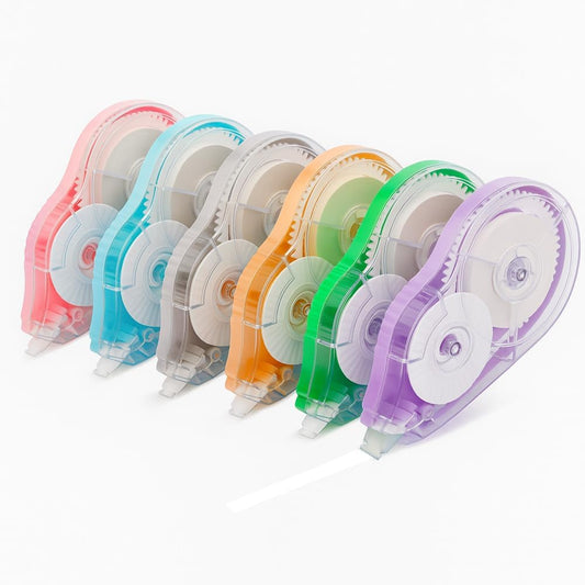 6 Pack Extra-Long Correction Tape – 98ft (30m) Each, Total 590 ft – High Capacity White Out Tapes, Smooth & Precise, Tear-Resistant, No Mess, Easy-to-Use Dispensers for Office, School & Home Supplies