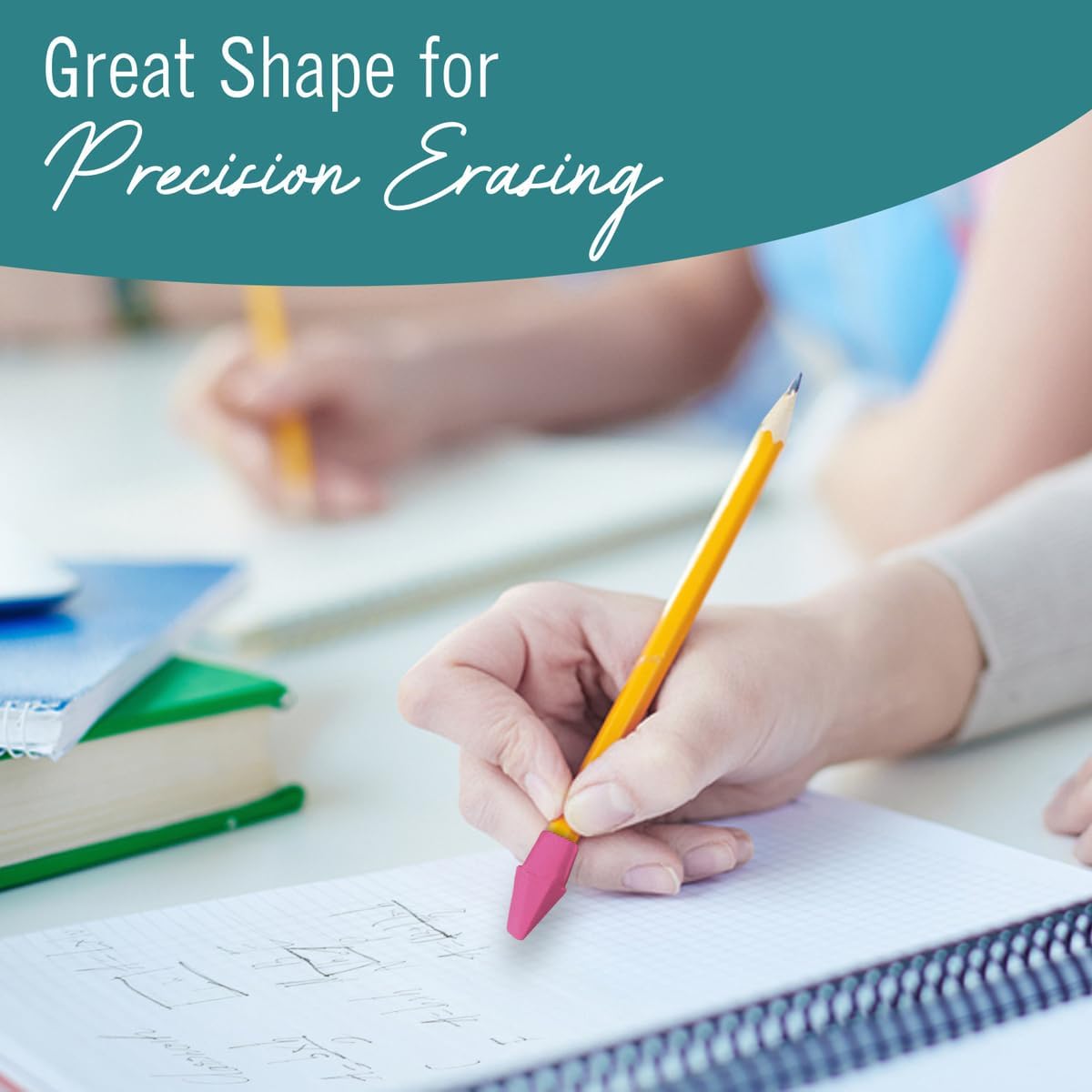 Pencil Top Erasers, 144 Count Pink Cap Erasers, Pink Eraser Tops, Pencil Toppers, Pencils Cap Eraser