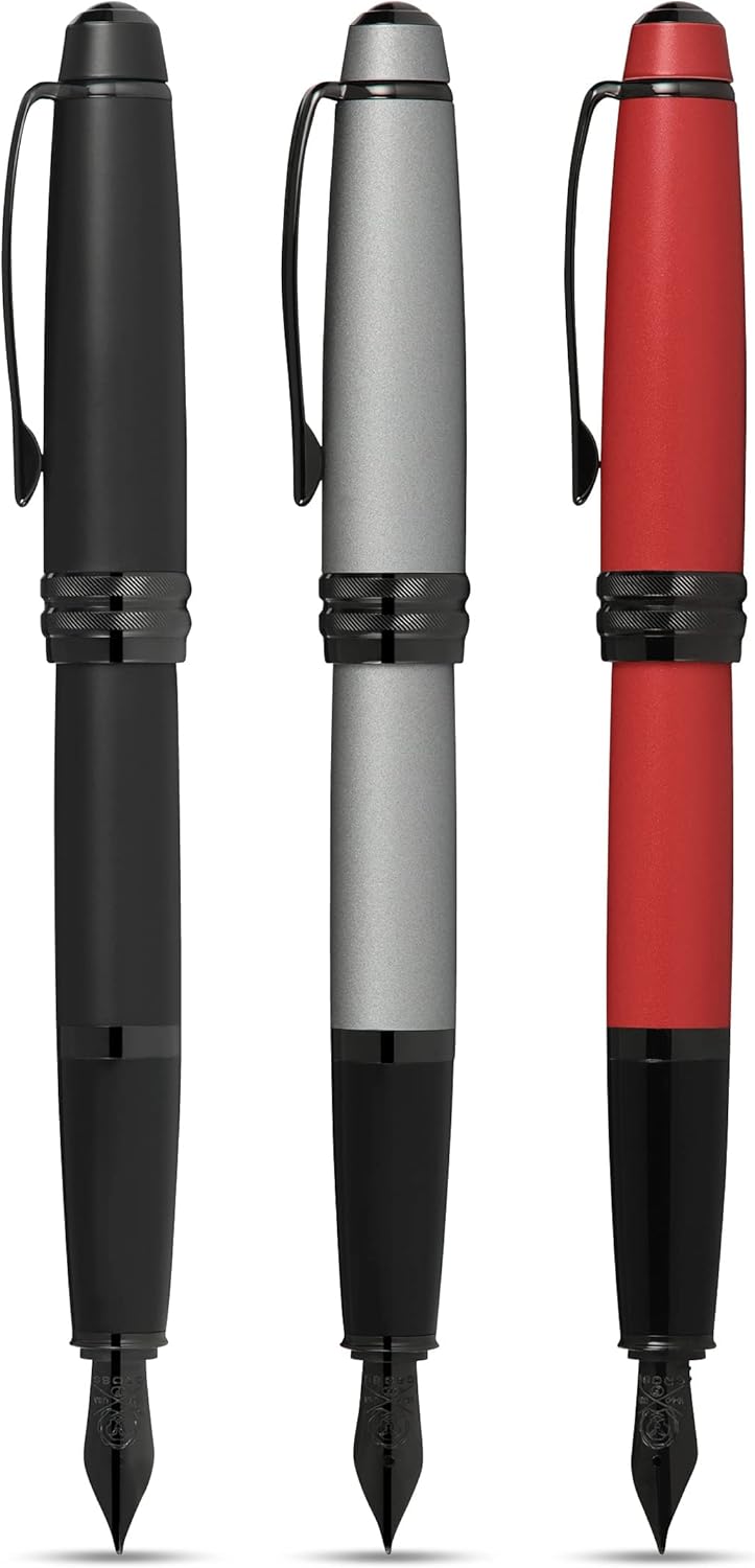 Cross Bailey Refillable Fountain Presented in a Premium Gift Box - Medium Point, Black Ink, Matte Black