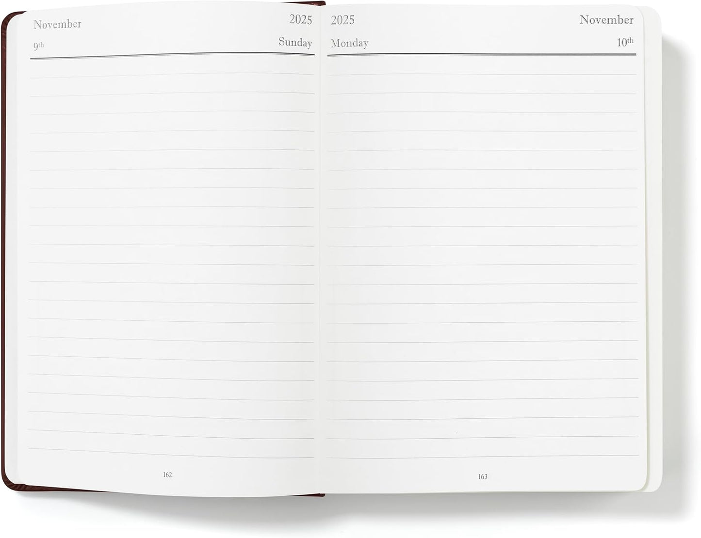 Wykeham's Executive 2025-26 Daily Journal Planner – Mid-Year Academic Diary (Personalized Conker, 8.5"×5.5")