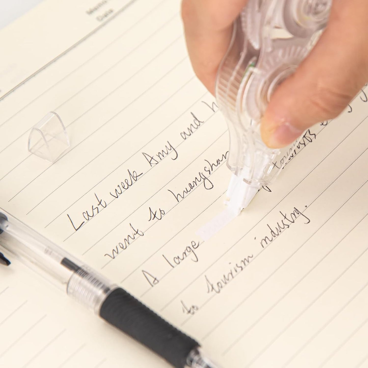 36 Pcs Correction Tape, 236 Inch White Wrong Out Tear-Resistant Bulk, Instant Corrections Easy To Use Applicator for School, Office, Note Taking, Journal (Tape Width 0.2 in, Clear)