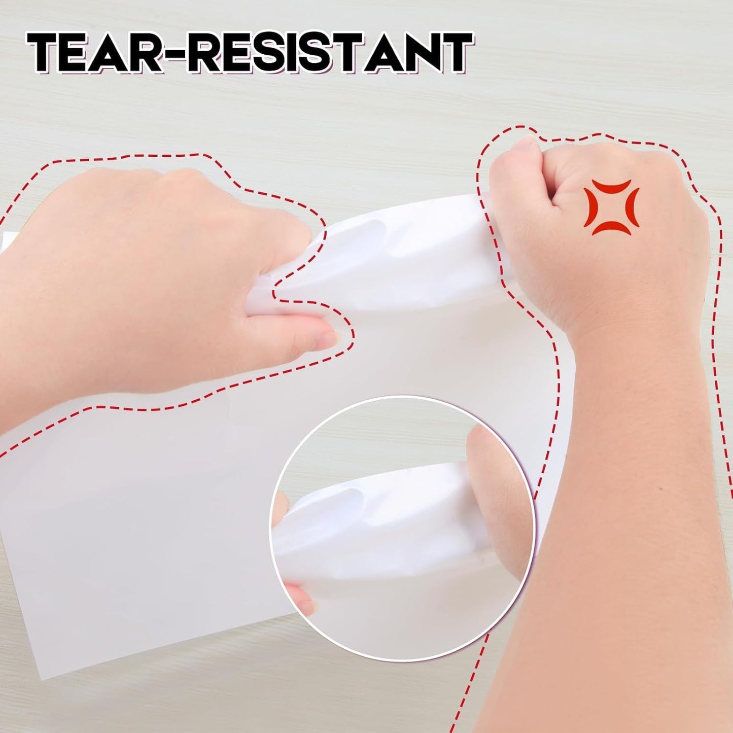 60 Sheets Premium Printable Vinyl Sticker Paper for Inkjet Printer, Glossy White Waterproof, Dries Quickly, Vivid Colors, Tear Resistant, 8.5x11 Inkjet Vinyl Sticker Paper Great for Cutting Machines