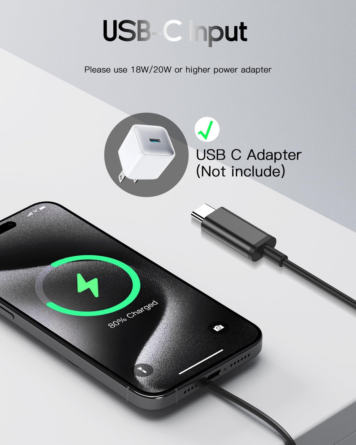 for Mag-Safe Charger, Magnetic Wireless Charger Made for iPhone 17/17 Pro/17 Pro Max/Air/16/15/14/13/12 Series, Mag Safe Charging Pad for AirPods Pro 3 2 (Black)
