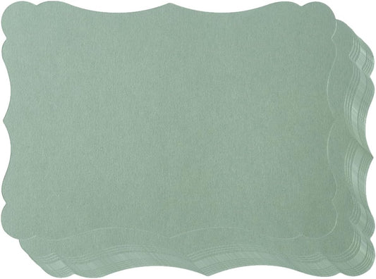 Homtable 50 Pack Sage-Green Blank Cards Cardstock Thick Kraft Paper Greeting Cards for DIY Gift Card Menus, Baby Shower and Wedding Invitations (5x7IN)