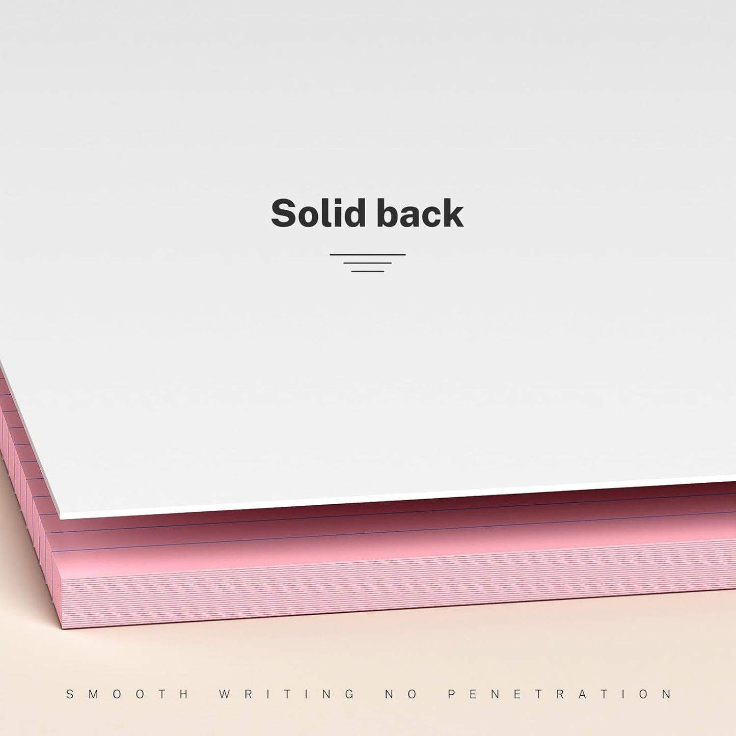 300 Sheets Pink Legal Pads 8.5 x 11 College Ruled Paper 6-Pack Note Pad Narrow Ruled 50 Sheets per Notepad Perforated Writing Pad Durable Sturdy Back 8x11 Pads of Paper