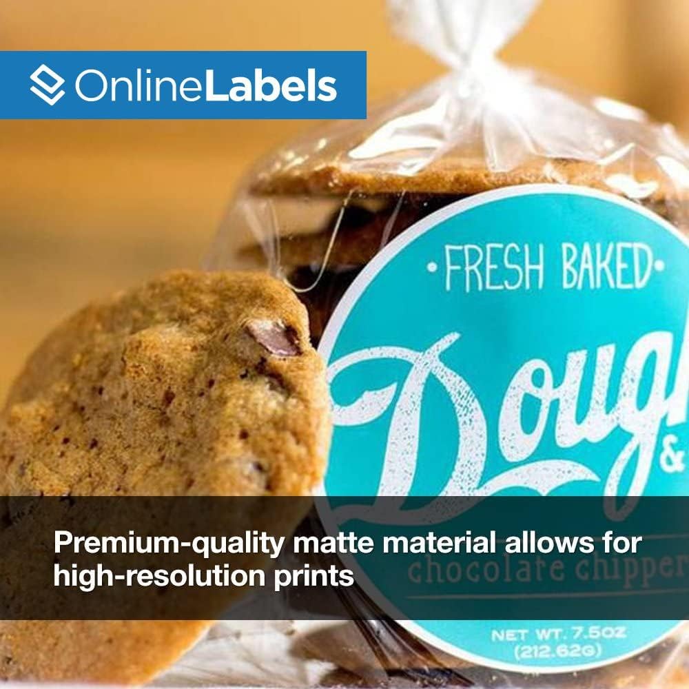 2.5 Inch Round Labels - Pack of 300 Circle Stickers, 25 Sheets - Inkjet/Laser Printer - Online Labels