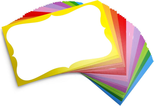 PPAPPAPPIYO 3x5 colorful index card / (Set of 50) Blank index cards flash card 250gsm (10multi)