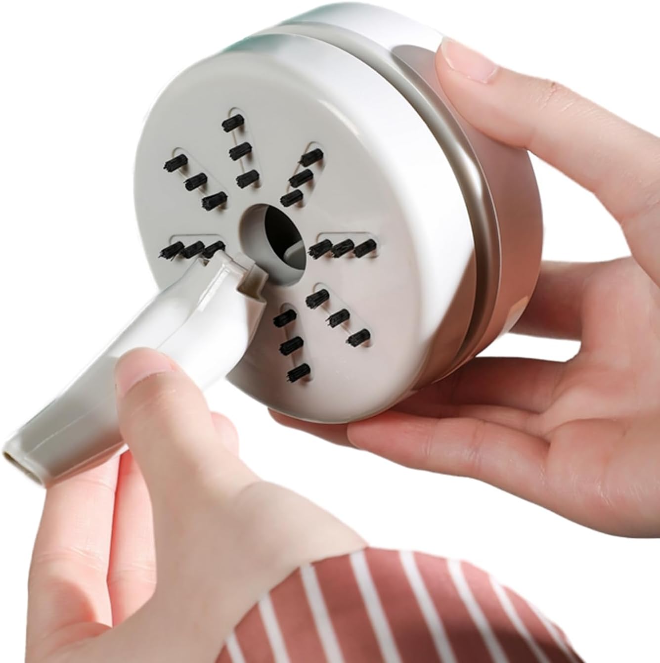 Desktop Vacuum Cleaner Mini,Cordless & Portable,Dust & Crumb Sweeper,Cute Cartoon Robot,USB,Easy to Remove Dust/Hair/Pet Hair/Crumbs on Desktop/Table/Keyboard/Sofa and etc,Lightweight Design