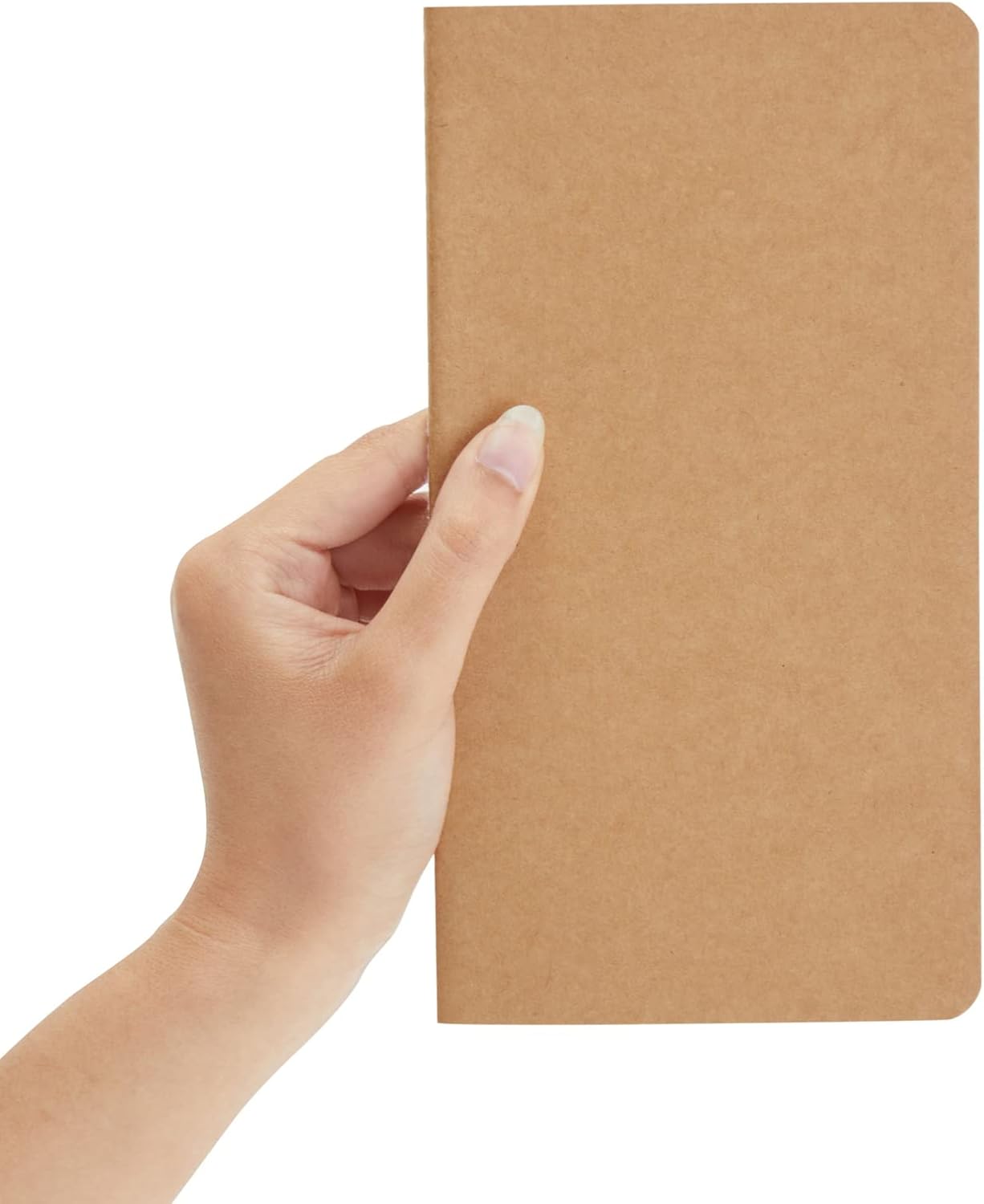Paper Junkie Bulk Kraft Paper Notebooks - H5 (4.4 x 8.26 In), 12-Pack Soft Cover Kraft Brown - Lined Travel Journal & Creative Writing Notebook