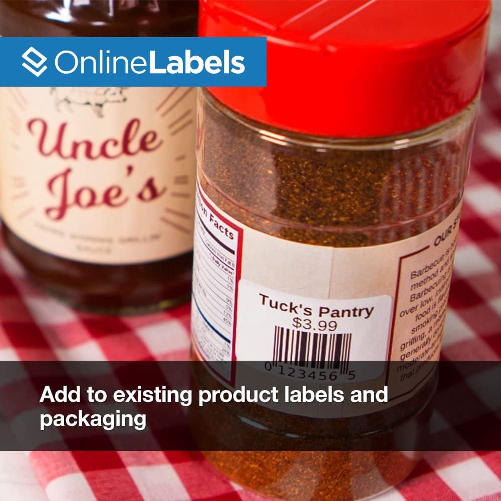 1.5 x 1 Rectangle Barcode Labels - Pack of 500,000 Labels, 10,000 Sheets - Inkjet/Laser Printer - Online Labels