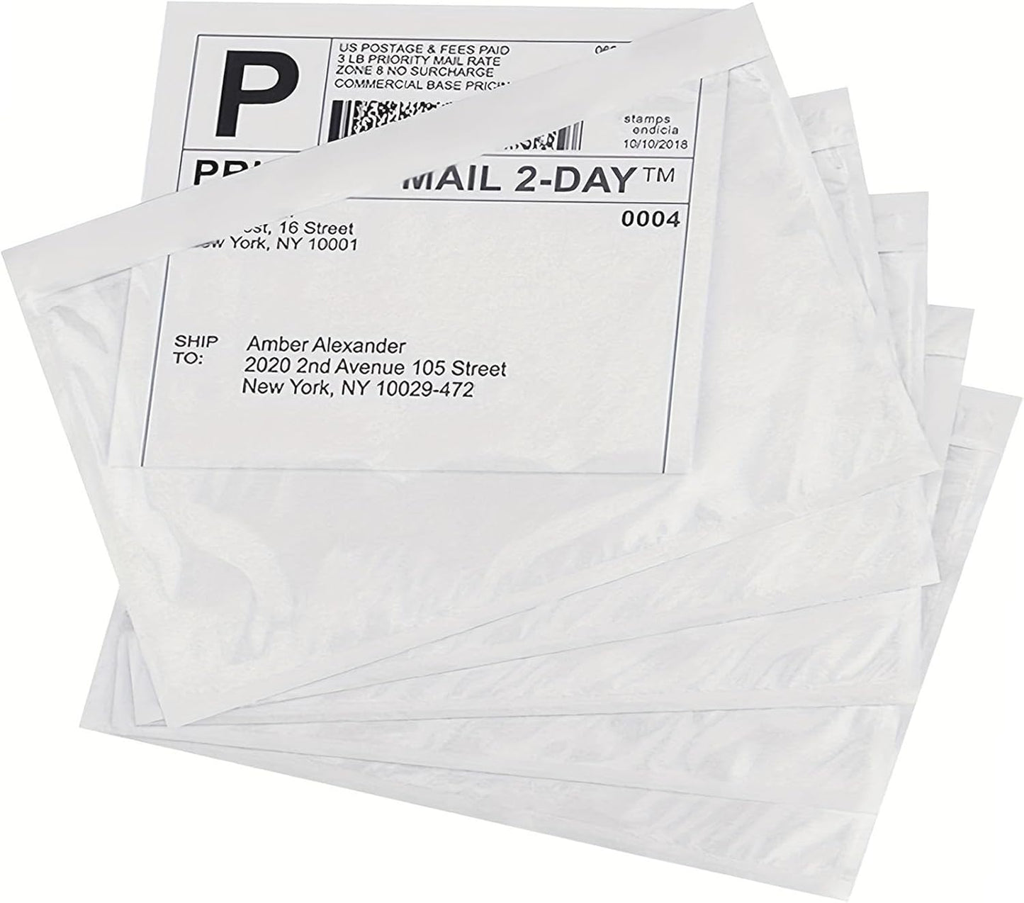 200 Pcs 7.5x5.5 Packing List Mailing Envelopes Shipping Envelopes Packing List Clear Adhesive Shipping label sleeves Shipping Supplies for Small Businesses