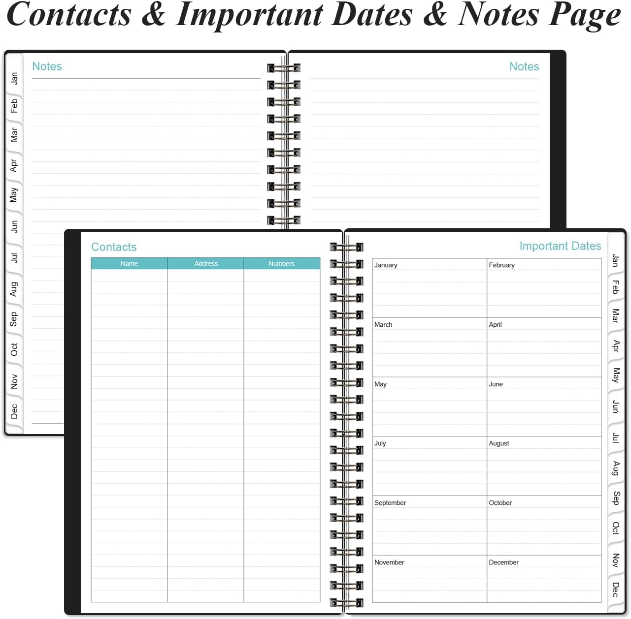 2026 Appointment Book & Planner - 2026 Daily Hourly Planner from January 2026 - December 2026, Weekly Appointment Book with 30-Minute Interval, Medium 6.4" x 8.5", Black-B