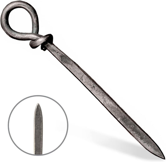 Letter Opener Cast Iron Knife | Luxury, Rustic & Antique Style Desk Accessory for Cutting Open Paper Envelopes & Packages | Made in USA | Wrapped