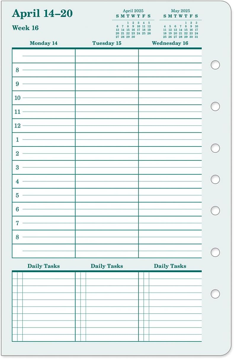 FranklinCovey - Original Weekly Ring-Bound Planner (Classic, Apr 2025 - Mar 2026)
