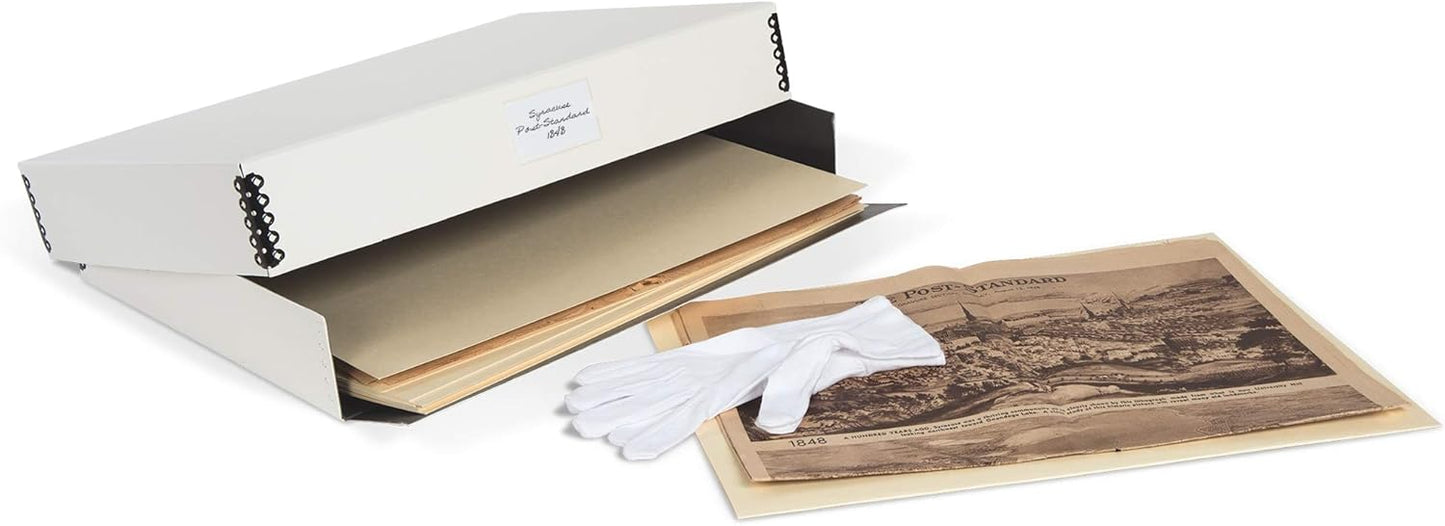 Gaylord Archival White Newspaper Preservation Kit - 22 3/4W x 30 7/8L x 2 7/8" H